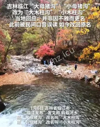 吉林临江母猪沟改名